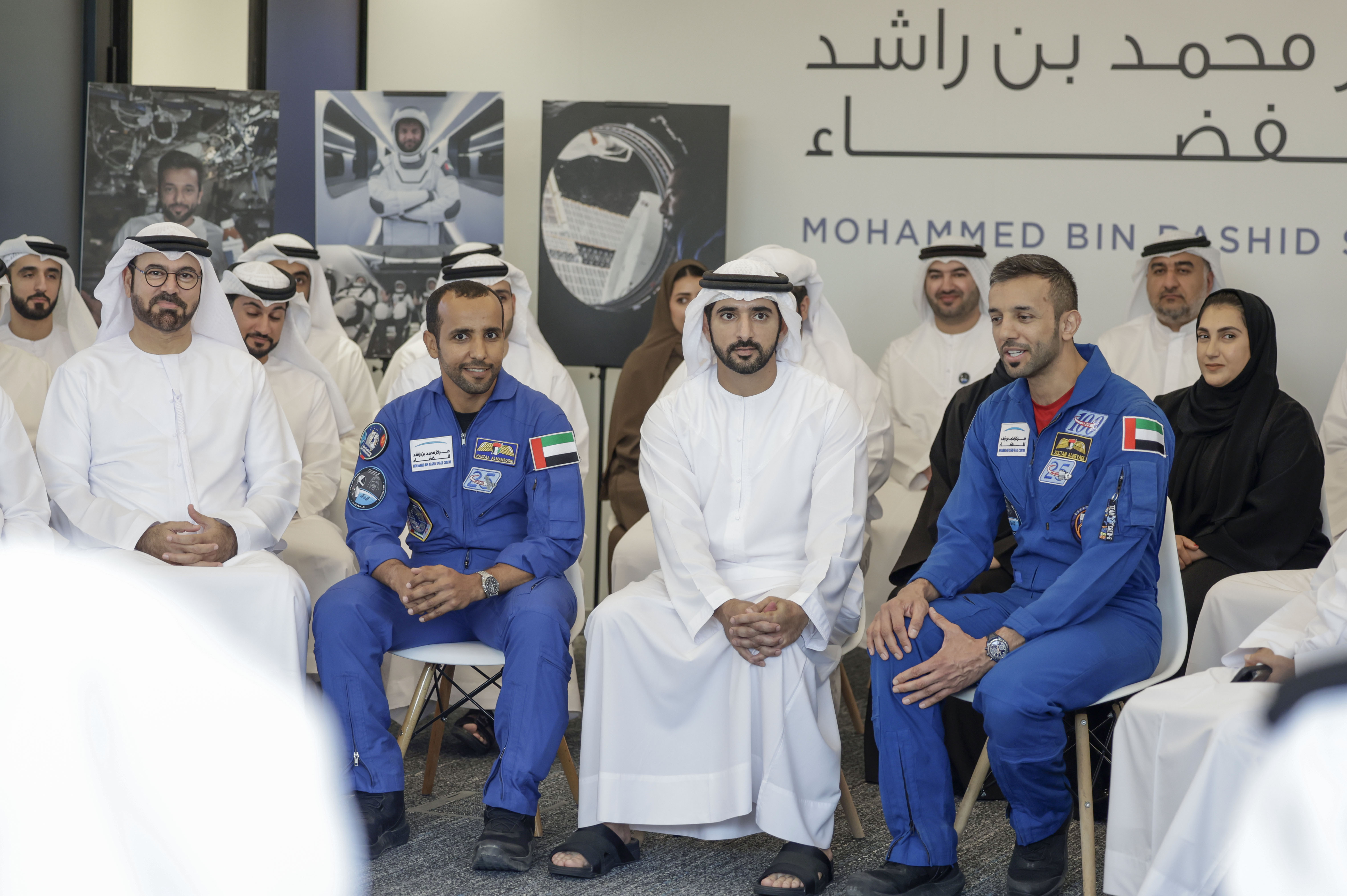 Hamdan bin Mohammed meets with astronaut Sultan AlNeyadi and ‘Zayed Ambition 2’ team