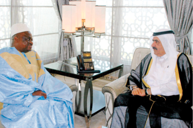 Hamdan bin Rashid welcomes the Ghanaian Consul General