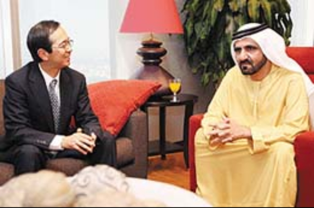 Mohammed bin Rashid receives  Chairman of the Board of Sumitomo Mitsui Banking Corporation 