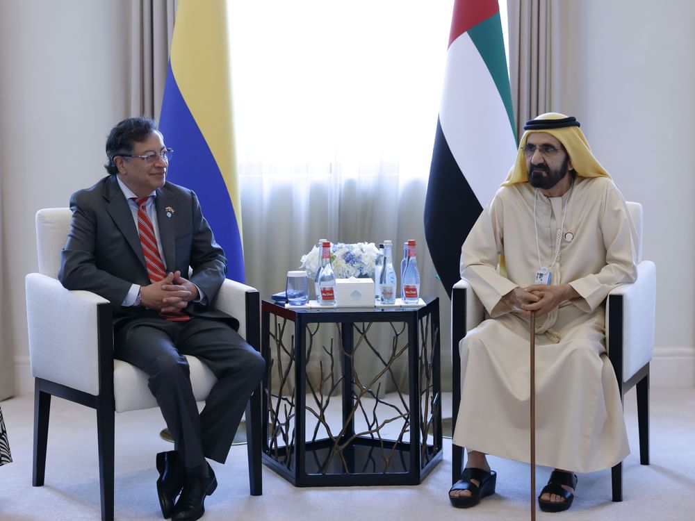 Mohammed bin Rashid meets with President of Colombia at World Governments Summit 2025