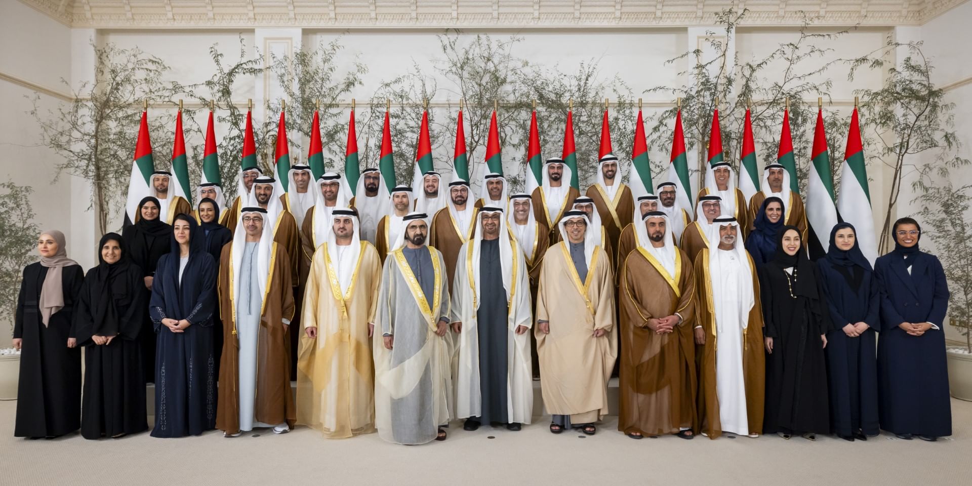 Newly appointed ministers sworn in before UAE President and Vice Presidents