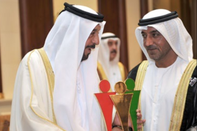 Khalifa receives “Rashid Humanitarian Award”