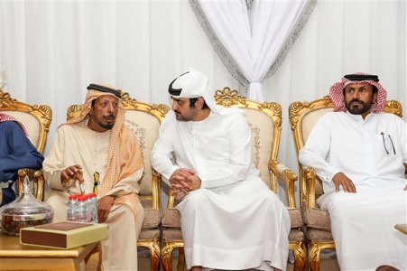 Maktoum bin Mohammed condoles the death of the daughter of Nahyan Al-Amiri