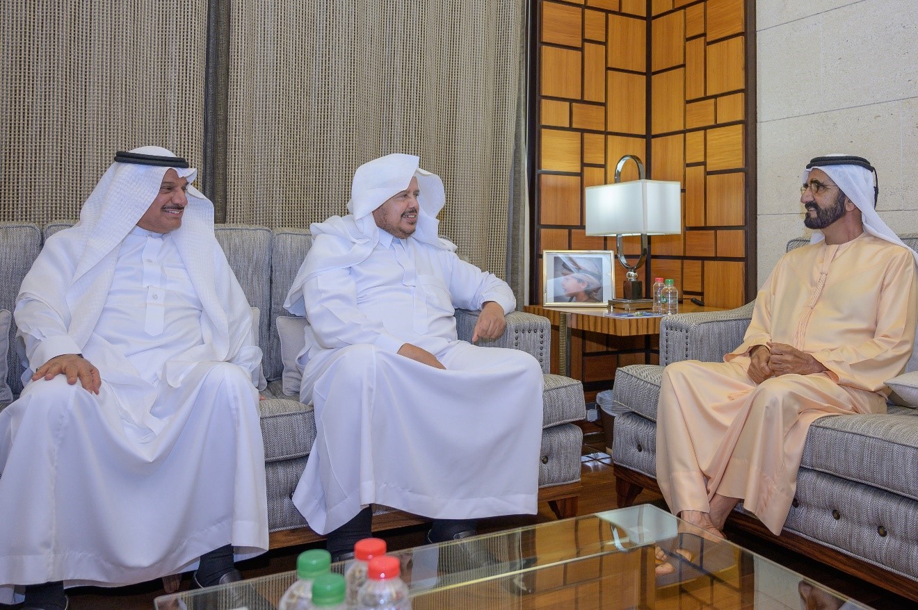 Mohammed bin Rashid receives Speaker of Saudi Shura Council
