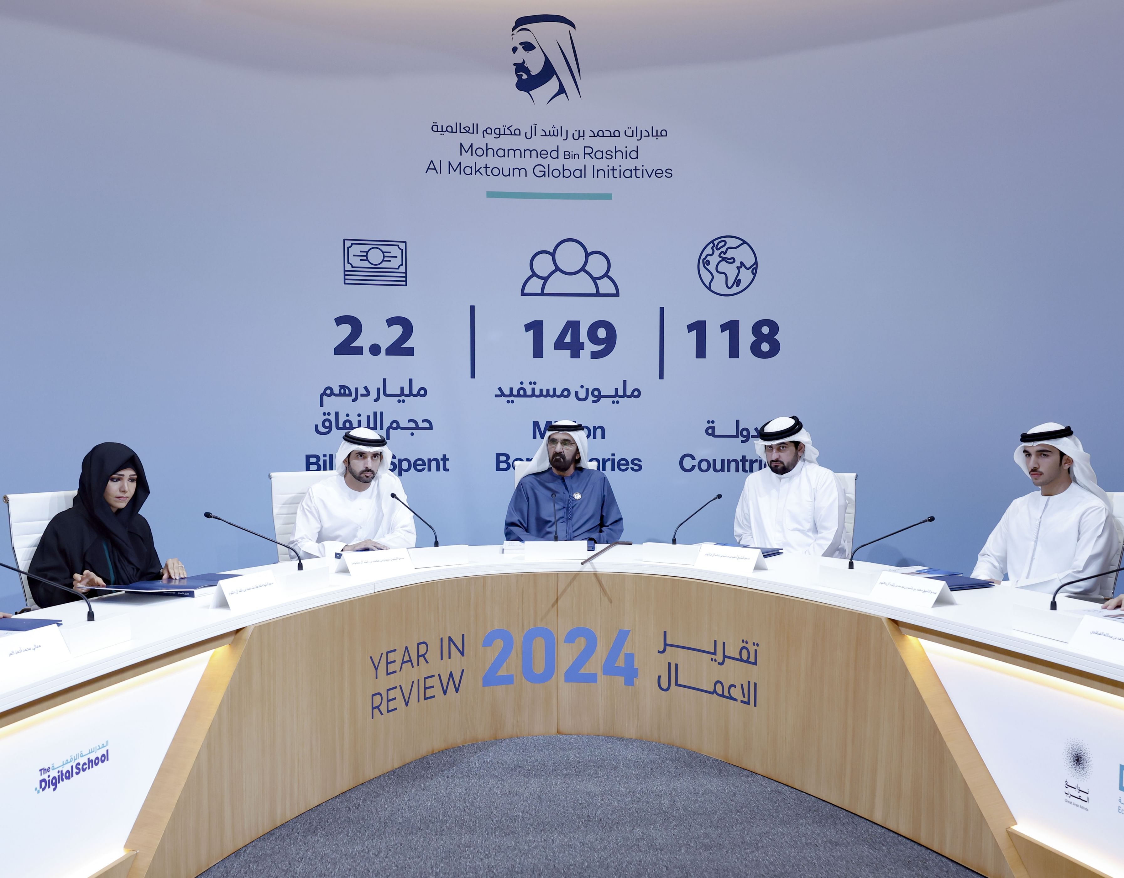 Mohammed bin Rashid chairs MBRGI Board of Trustees meeting, announces results of MBRGI Year in Review 2024 report