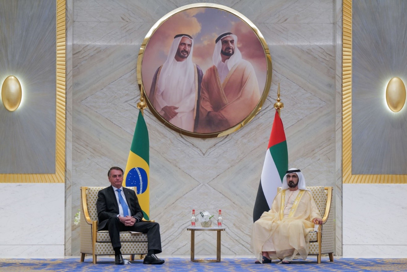Mohammed bin Rashid meets with President of Brazil at Expo 2020 Dubai