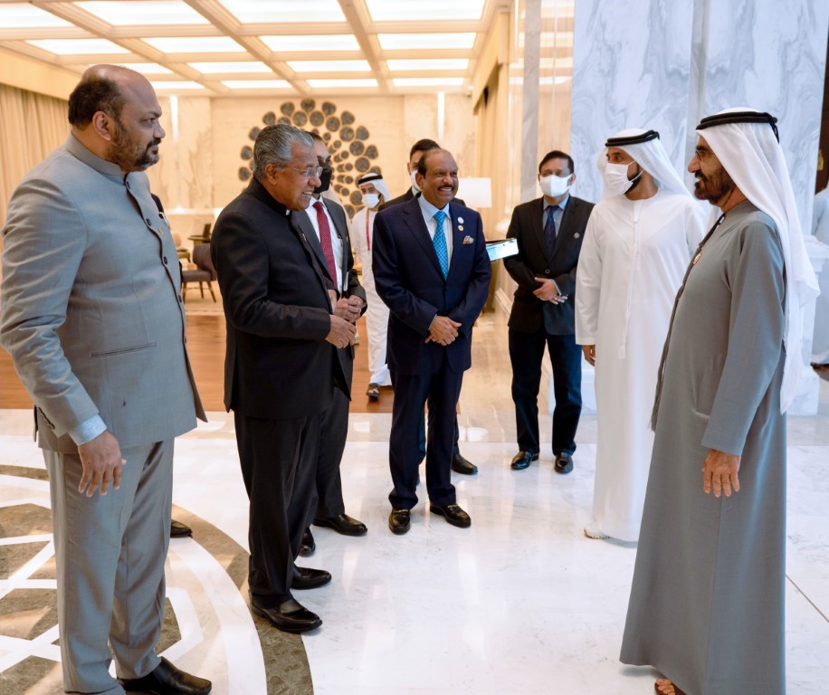Mohammed bin Rashid meets with Chief Minister of Indian state of Kerala