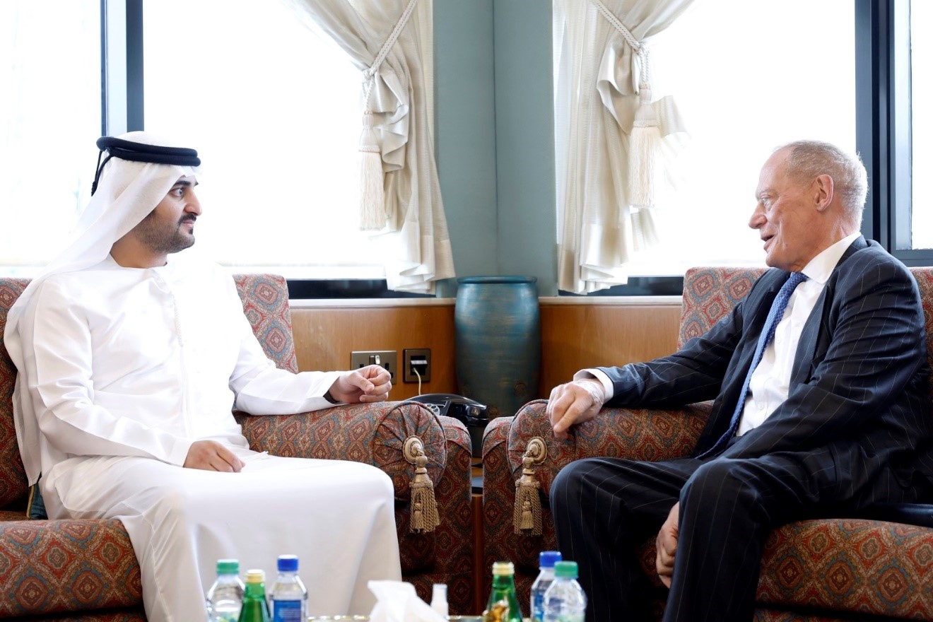 Maktoum bin Mohammed meets with UK’s Minister for Investment