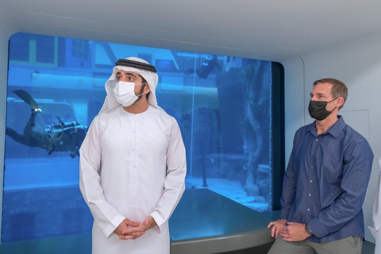 Hamdan bin Mohammed opens Deep Dive Dubai, home of the world’s deepest swimming pool for diving