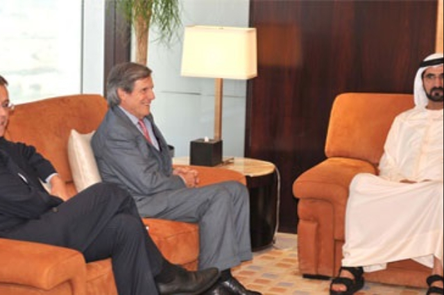 Mohammed bin Rashid receives Bloomberg President