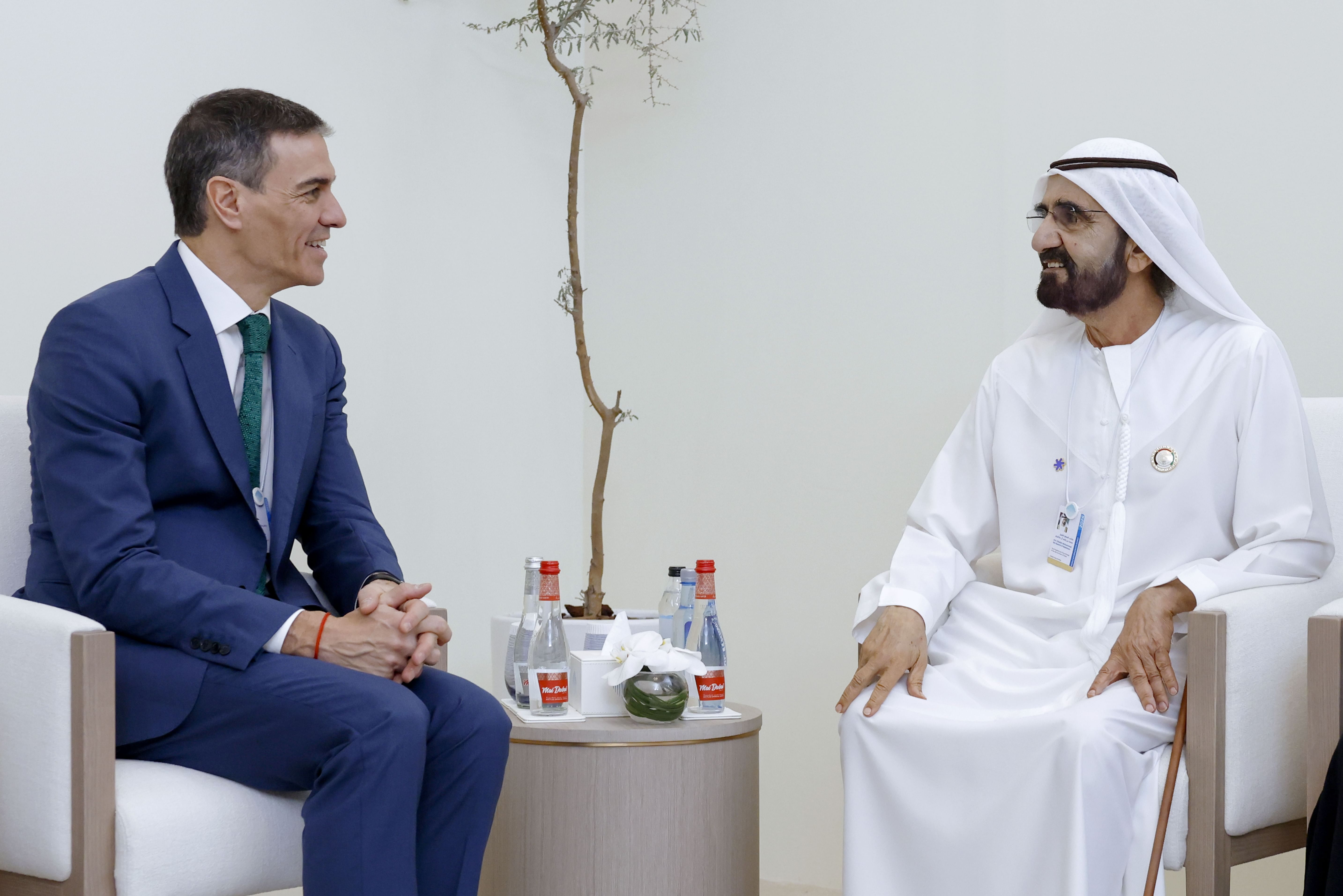 Mohammed bin Rashid meets with Prime Minister of Spain, explores ways to strengthen bilateral cooperation
