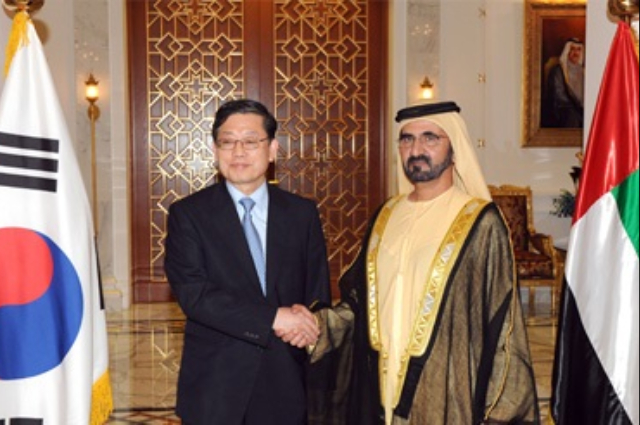 Mohammed bin Rashid receives South Korean Prime Minister