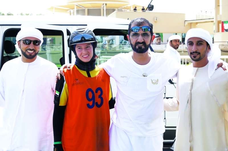 محمـد بن راشـد يشهد ســباق كـأس الوصل للإسطبلات الخاصة