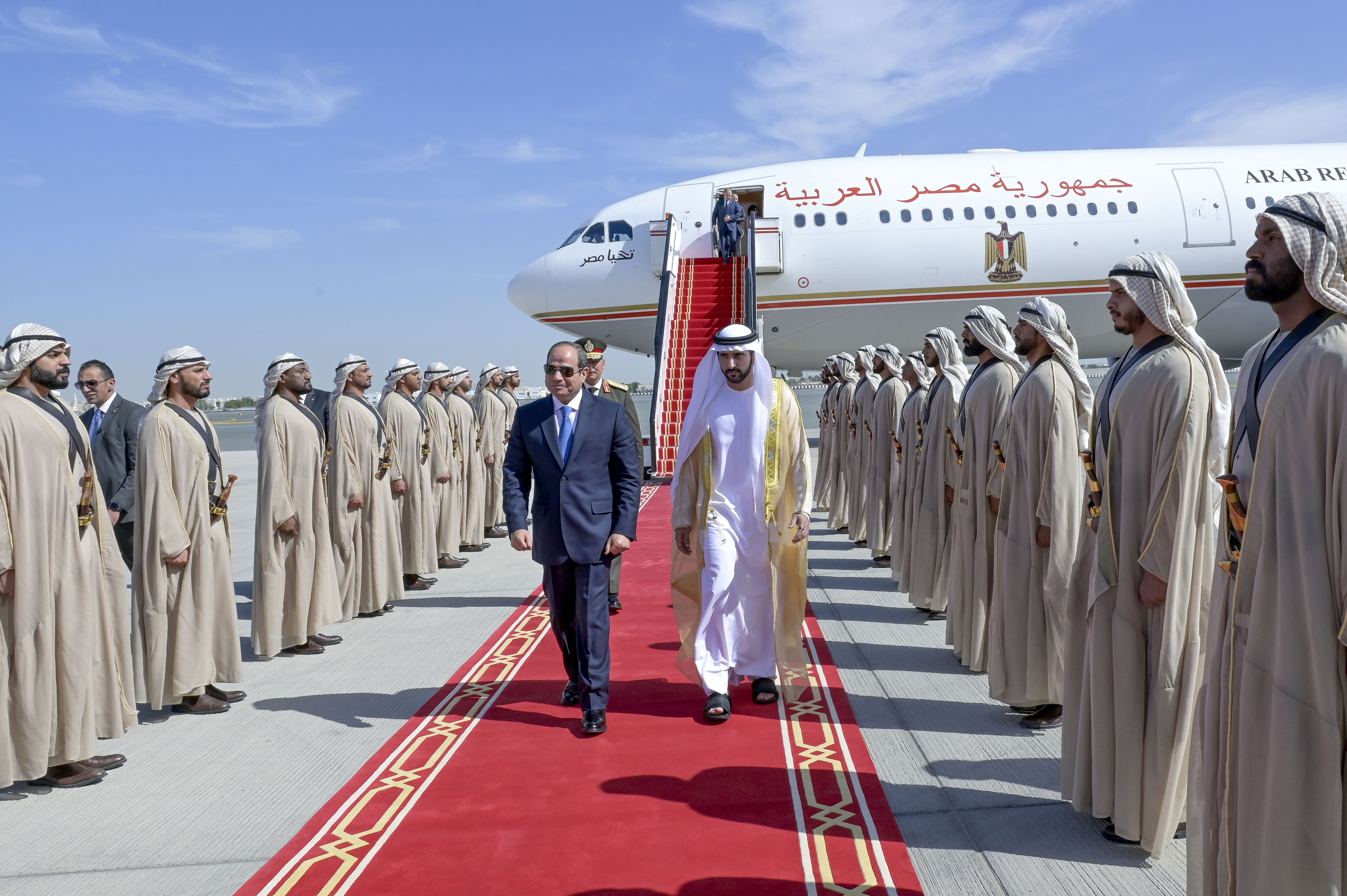 Egyptian President arrives in Dubai to attend World Government Summit 2023