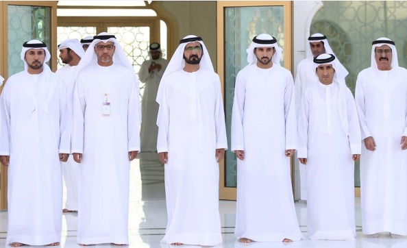 حمدان بن محمد يحضر أفراح الفلاسي والنابودة