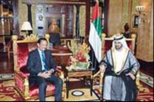 Mohammed bin Rashid Receives the Sultan of Brunei 