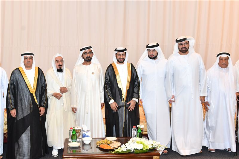 محمد بن راشد يحضر حفل زفاف نجل محمد سلطان العلماء