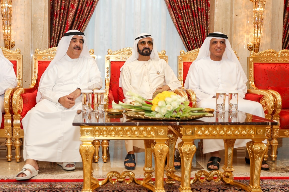 Mohammed bin Rashid receives Rulers of Umm Al Qaiwain, Ras Al Khaimah