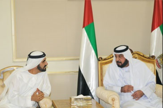The President receives Mohammed Bin Rashid and  rulers for the holy month 
