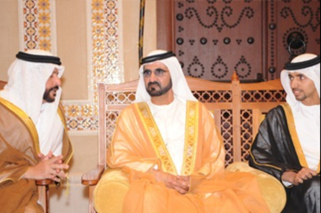 Mohammed bin Rashid attends the wedding ceremony of the son of Mana Al Otaiba 