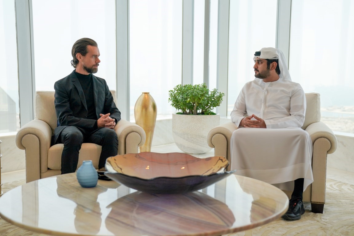 Maktoum bin Mohammed Receives Twitter CEO 