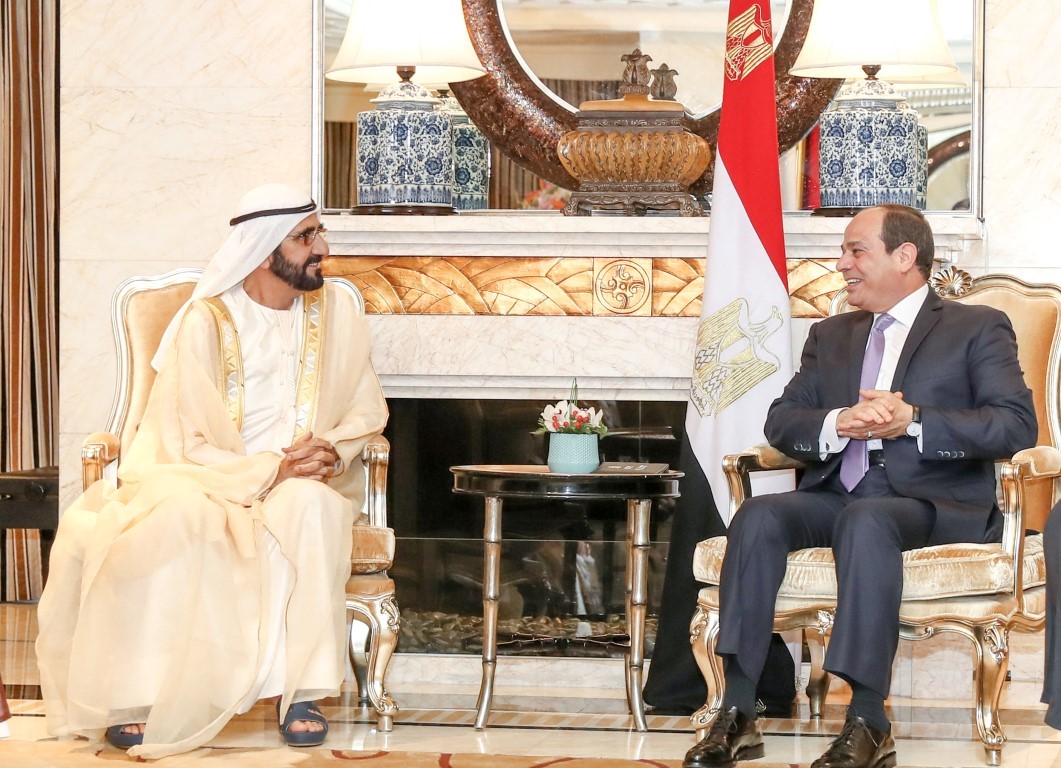 Mohammed bin Rashid meets Egyptian President in Beijing