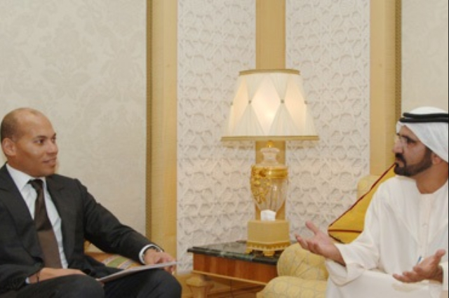 Mohammed bin Rashid receives son of the President of the Republic of Senegal 
