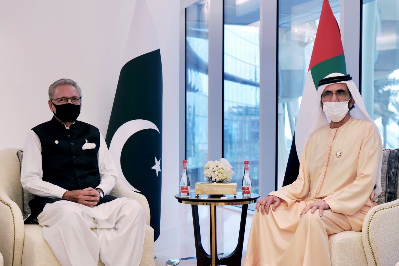 Mohammed bin Rashid meets with President of Pakistan at Expo 2020 Dubai