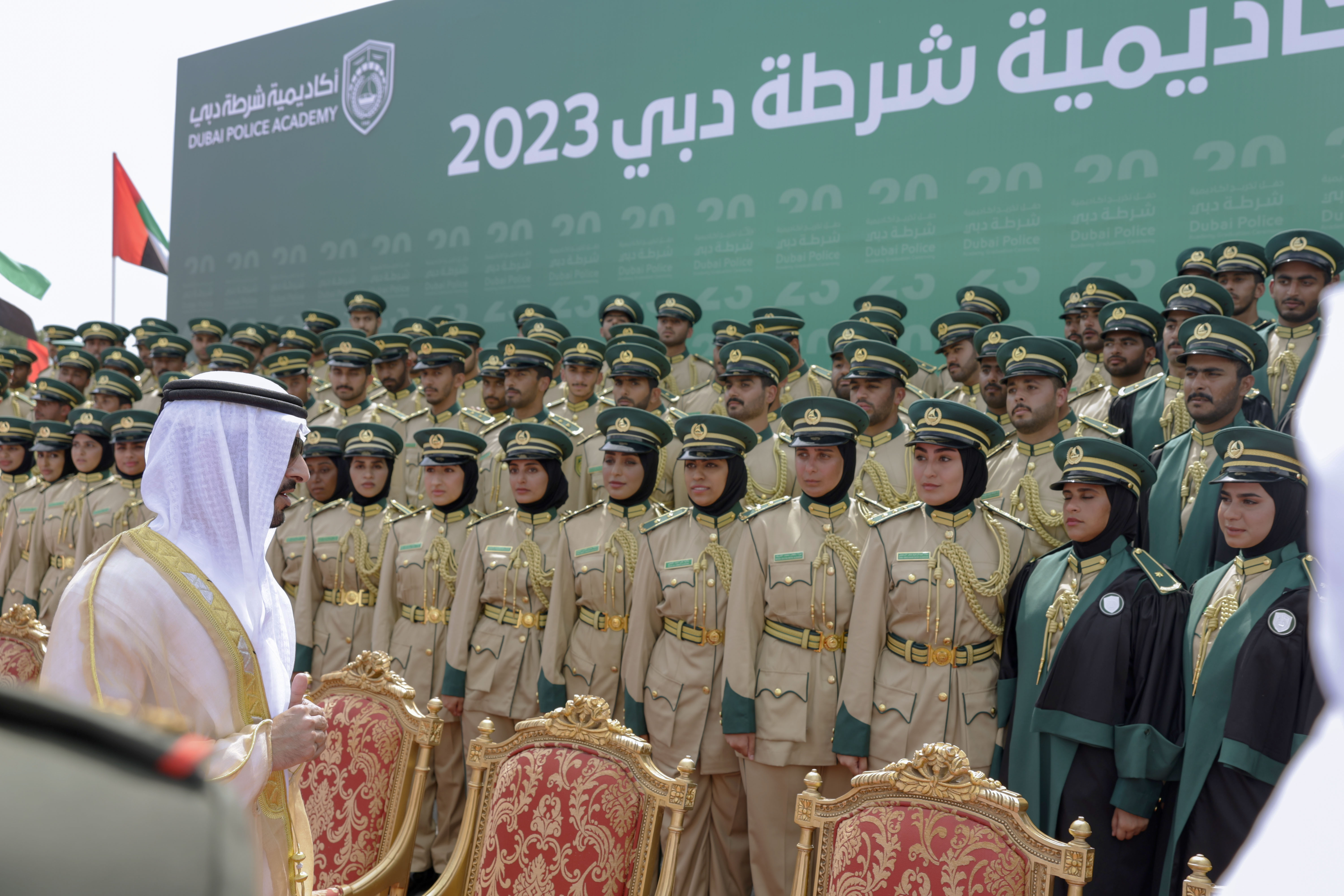 Hamdan bin Mohammed attends graduation ceremony of new cohort of Dubai Police Academy cadets