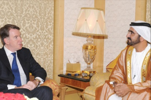 Mohammed bin Rashid Receives BERR Minister 
