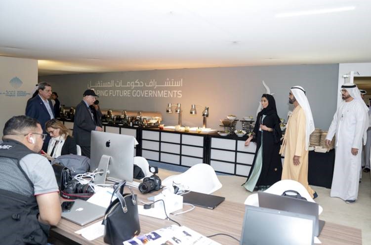 Mohammed bin Rashid visits media centre at World Government Summit