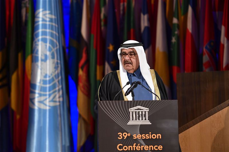 حمدان بن راشد يدشن قاعة المؤتمرات في منظمة "اليونسكو" في باريس