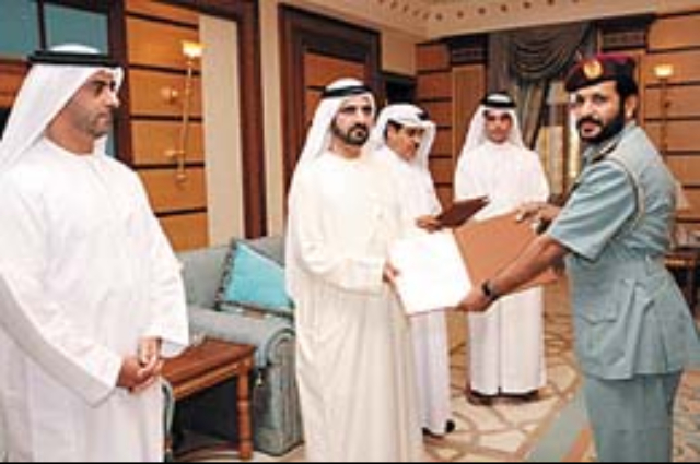Mohammed bin Rashid awarded certification to Residency Department