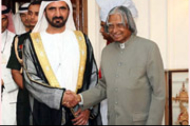 Mohammed bin Rashid Meets the Indian President 