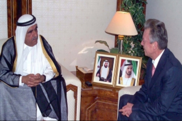 Hamdan bin Rashid receives Greek Ambassador 