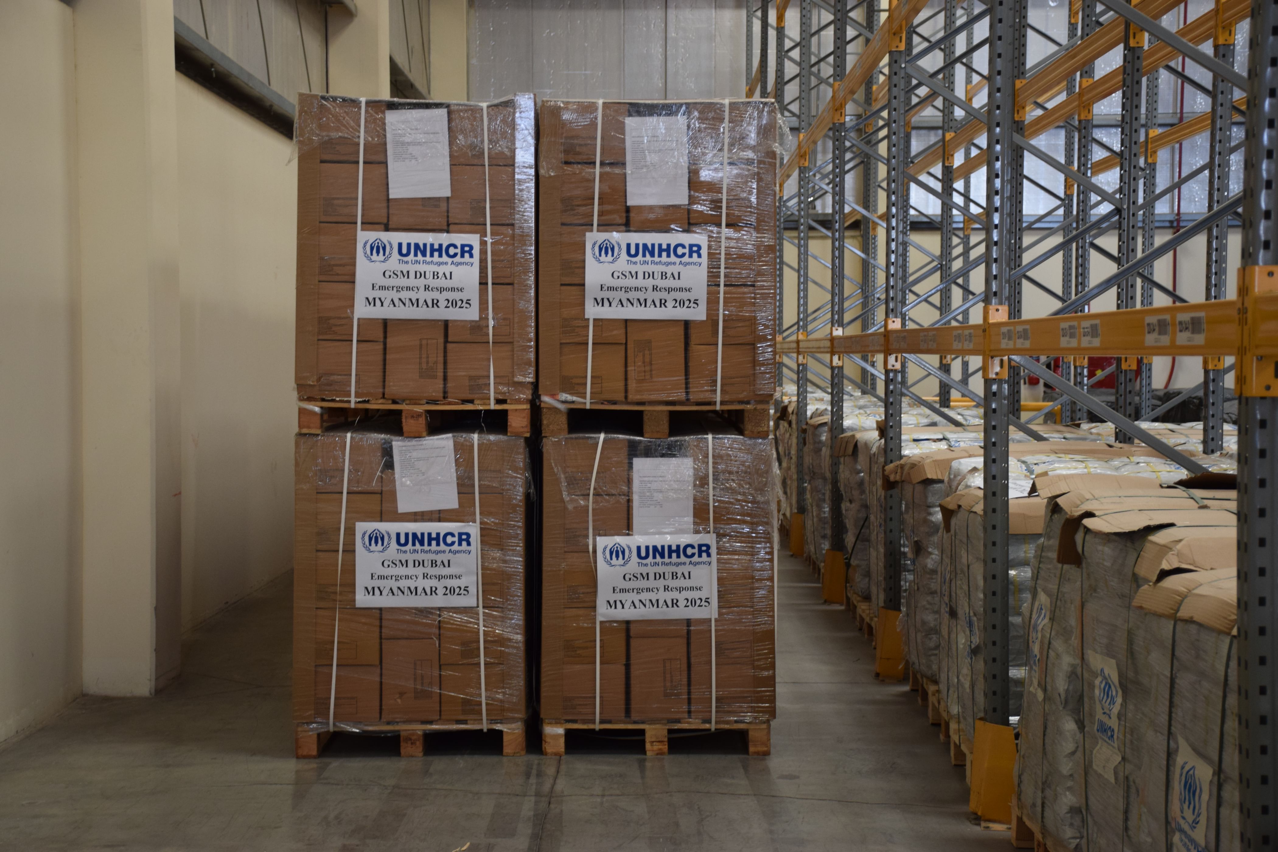 Dubai Humanitarian dispatches sea shipment to support earthquake-hit communities in Myanmar