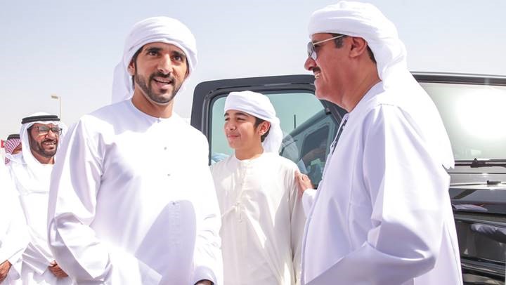Hamdan bin Mohammed witness’s camel races in Al-Wathba