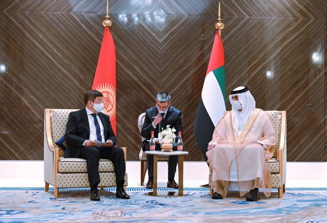 Maktoum bin Mohammed meets with Chairman of the Cabinet of Ministers of Kyrgyzstan