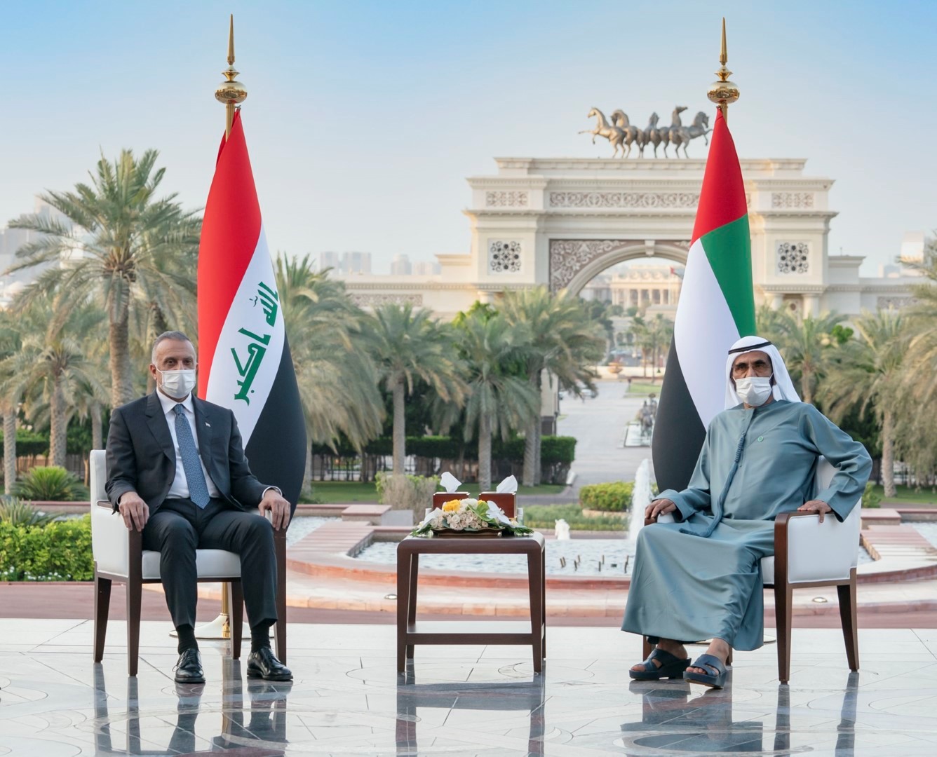 Mohammed bin Rashid, Iraqi premier review strengthening cooperation