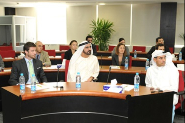 Mohammed bin Rashid meets with international youth group