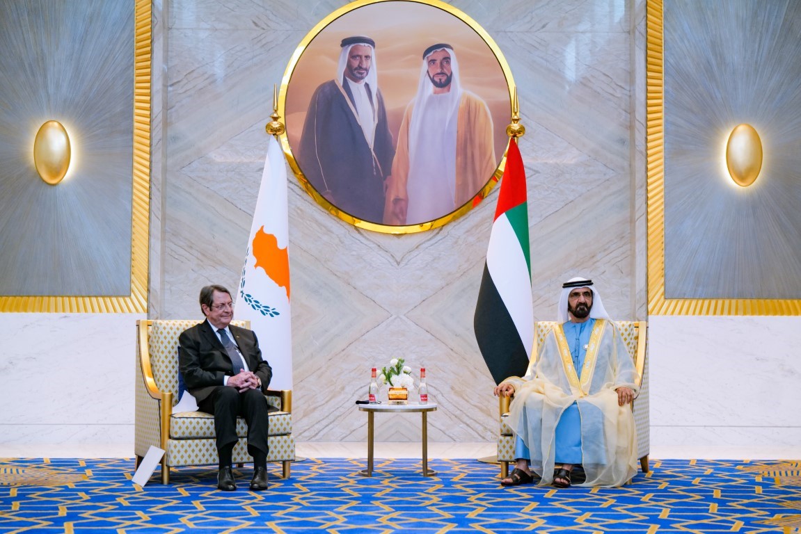 Mohammed bin Rashid meets President of Cyprus at Expo 2020 Dubai