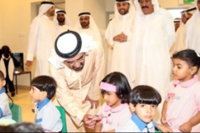 Khalifa and Mohammed receives Turkmen President 