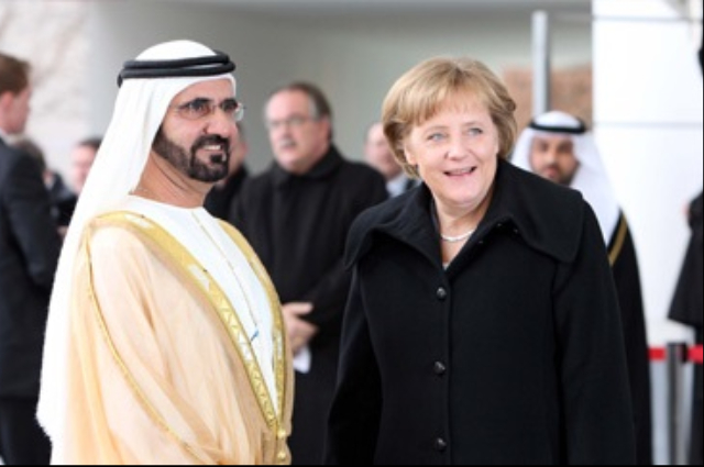 Mohammed bin Rashid meets with German Chancellor 