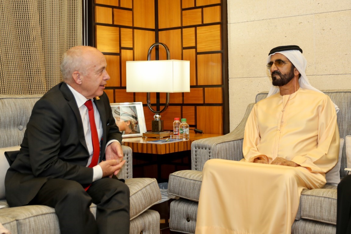 Mohammed bin Rashid receives Swiss President