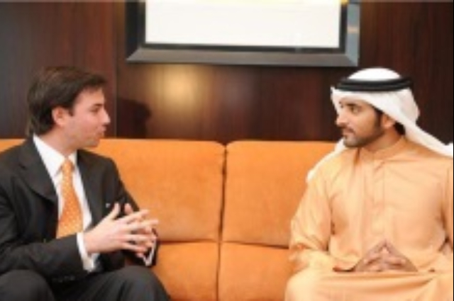 Hamdan bin Mohammed receives Crown Prince of Luxembourg 