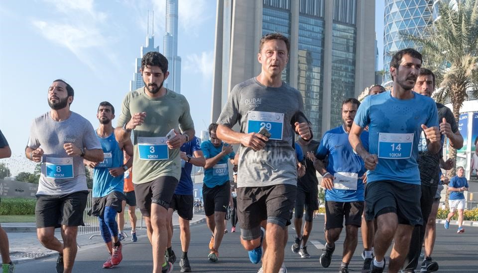 Hamdan bin Mohammed leads first Dubai Run on Sheikh Zayed Road featuring 70,000 participants