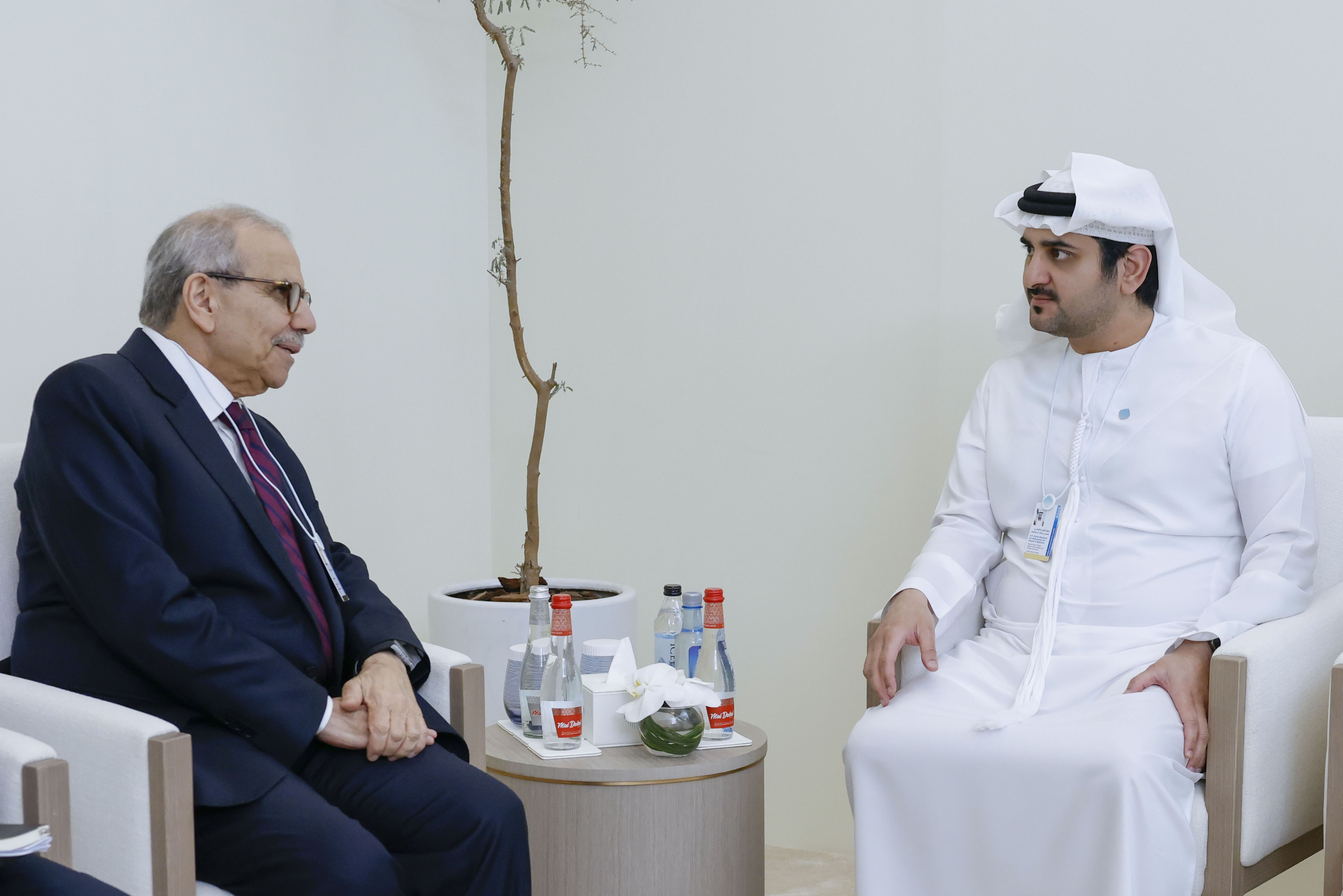 Maktoum bin Mohammed meets with Prime Minister of Lebanon on sidelines of the World Governments Summit