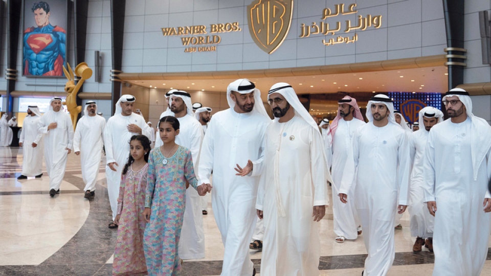 Mohammed bin Rashid and Mohamed bin Zayed open $1 billion Warner Bros. World™ Abu Dhabi on Yas Island