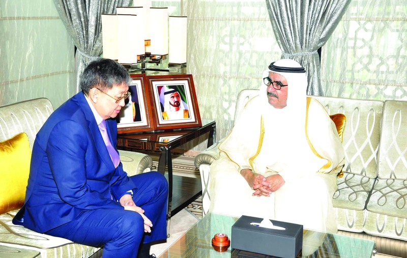Hamdan bin Rashid receives Mongolia's Minister of Finance