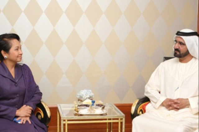 Mohammed bin Rashid receives President of Philippine 